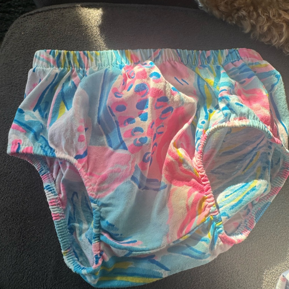Lilly Pulitzer Kids' Pink and Blue Patterned Underwear